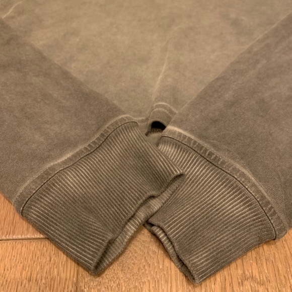 Sand Wash Algae Green All yours cropped hoodie size 4 - Picture 3 of 5